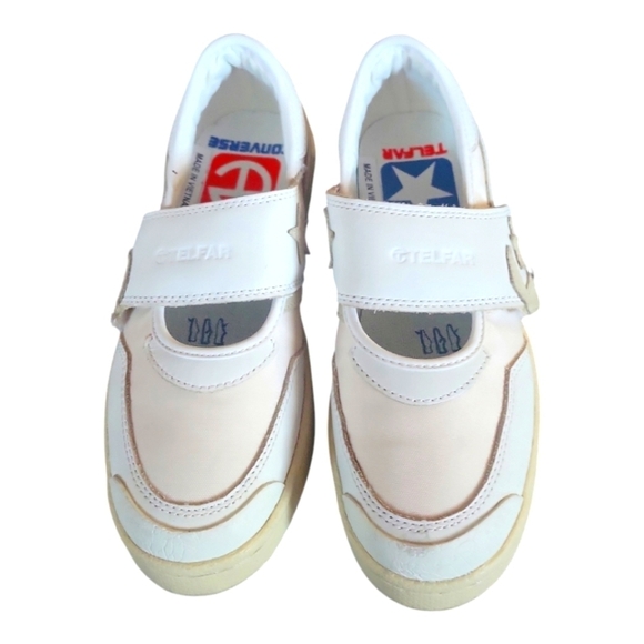 Converse x Telfar Pro Leather Slip-on Mary Jane White Parchment Sneakers - Picture 2 of 11